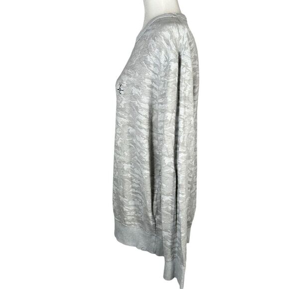 TASC Light Grey Camouflage Riverwalk French Terry Casual Long Sleeve Sweatshirt - Picture 6 of 12